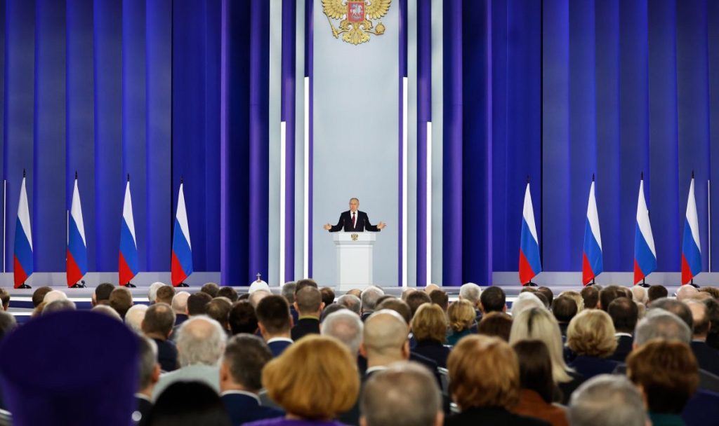 Русия излиза от договора "Нов СТАРТ", обяви Путин в речта си 10 путин
