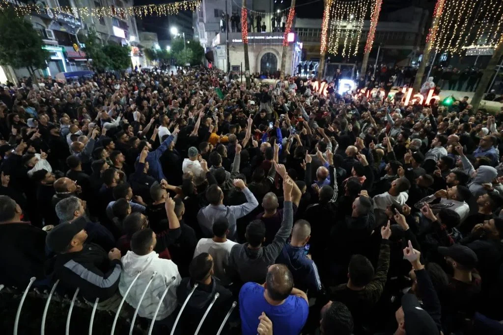 рамала палестинци протест махмуд абас