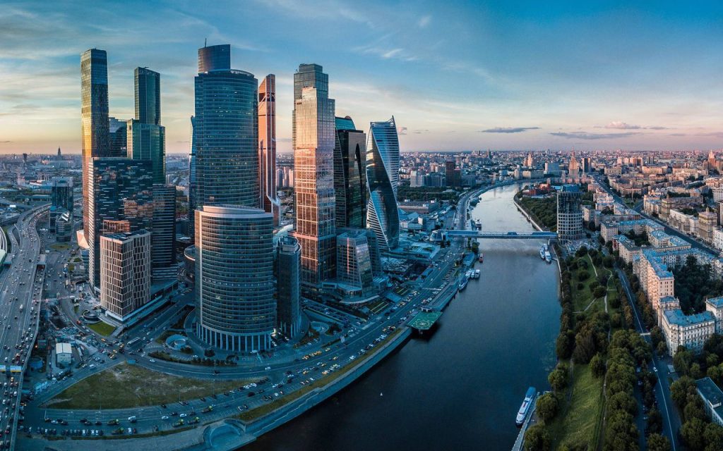 москва-сити бизнес района на Москва