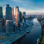 москва-сити бизнес района на Москва