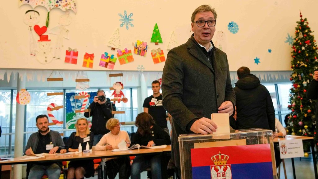 сърбия предсрочни парламентарни избори вучич