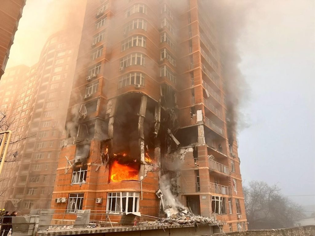 ракетна въздушна атака ракетен въздушен удар украйна