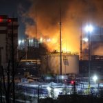 Пожар терминал втечнен природен газ "Новатек" Уст-Луга