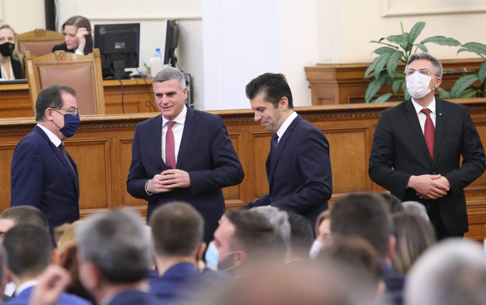 Парламент откриване на 47 - мото народно събрание Стефан Янев Кирил Петков