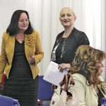 Синдикът Ганка Кольовска (вляво) и адвокат Цвета Маркова обявиха на специална пресконференция