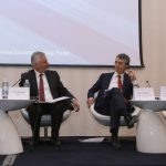 Конференция на ИДЕС : "Одиторската професия в контекста на новото европейско законодатеслтво Петр Криц - президент на Федерацията на европейските счетоводители Васко Райчев - ИДЕС Мартин Мануци - регионален директор по европейските въпроси на Института на експерт-счетоводителите в Англия Ваня Донева - председател на КПНРО