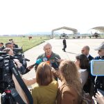 Румен Радев участва в демонстрационен полет на изтребител Юрофайтър Тайфун 2 на испанските Военновъздушни сили