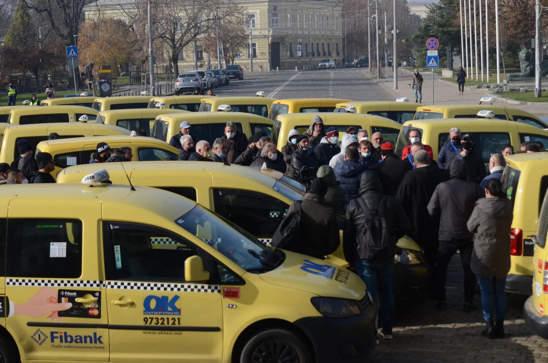 Протест на таксиметровите шофьори