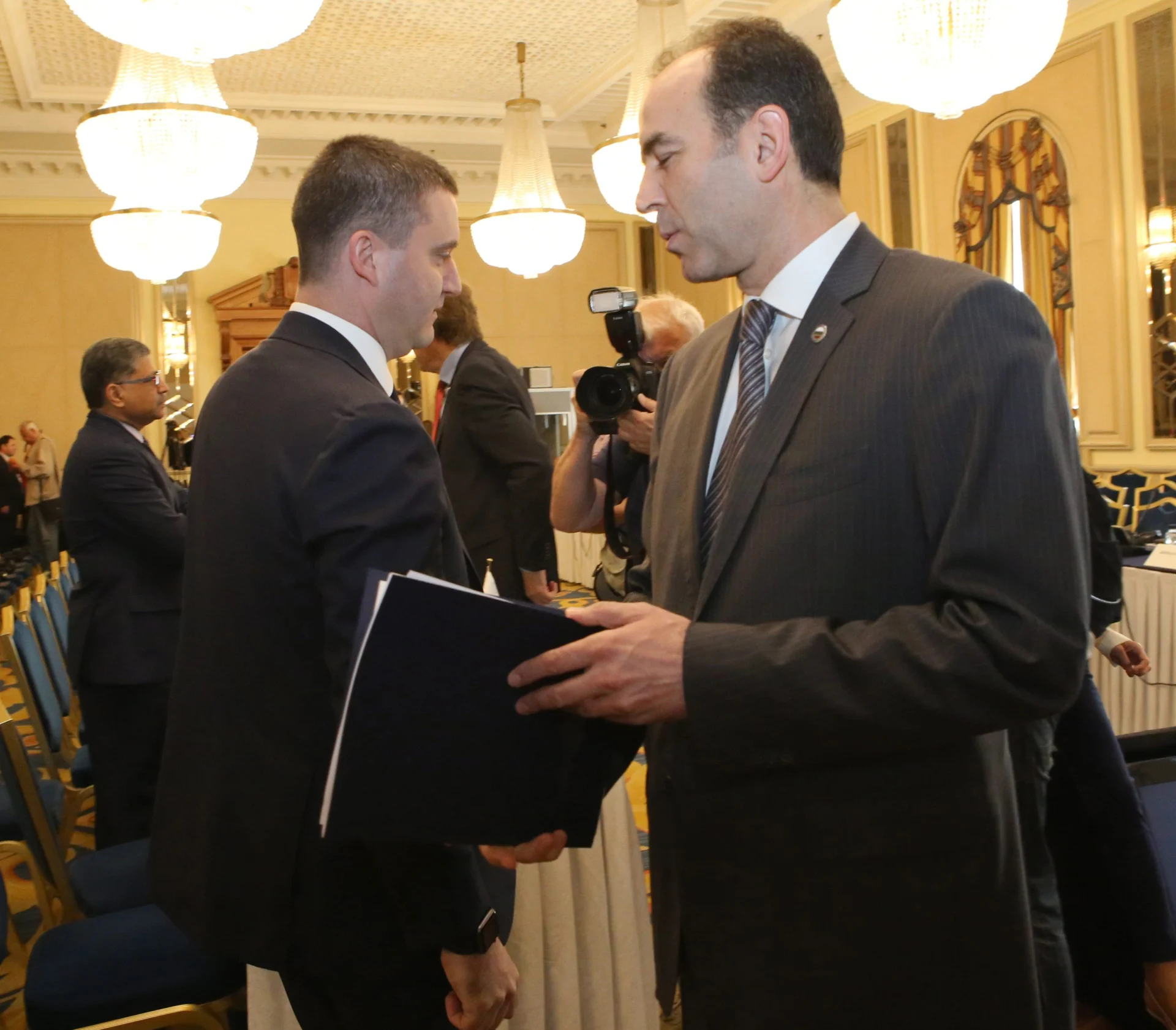 Форум на Международния валутен фонд (МВФ) и Световната Банка : Владислав Горанов мин. на финансите Иван Искров управител на БНБ