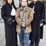 Адвокати Полина Велкова и Минчо Спасов с Иван Калчев-Глиги