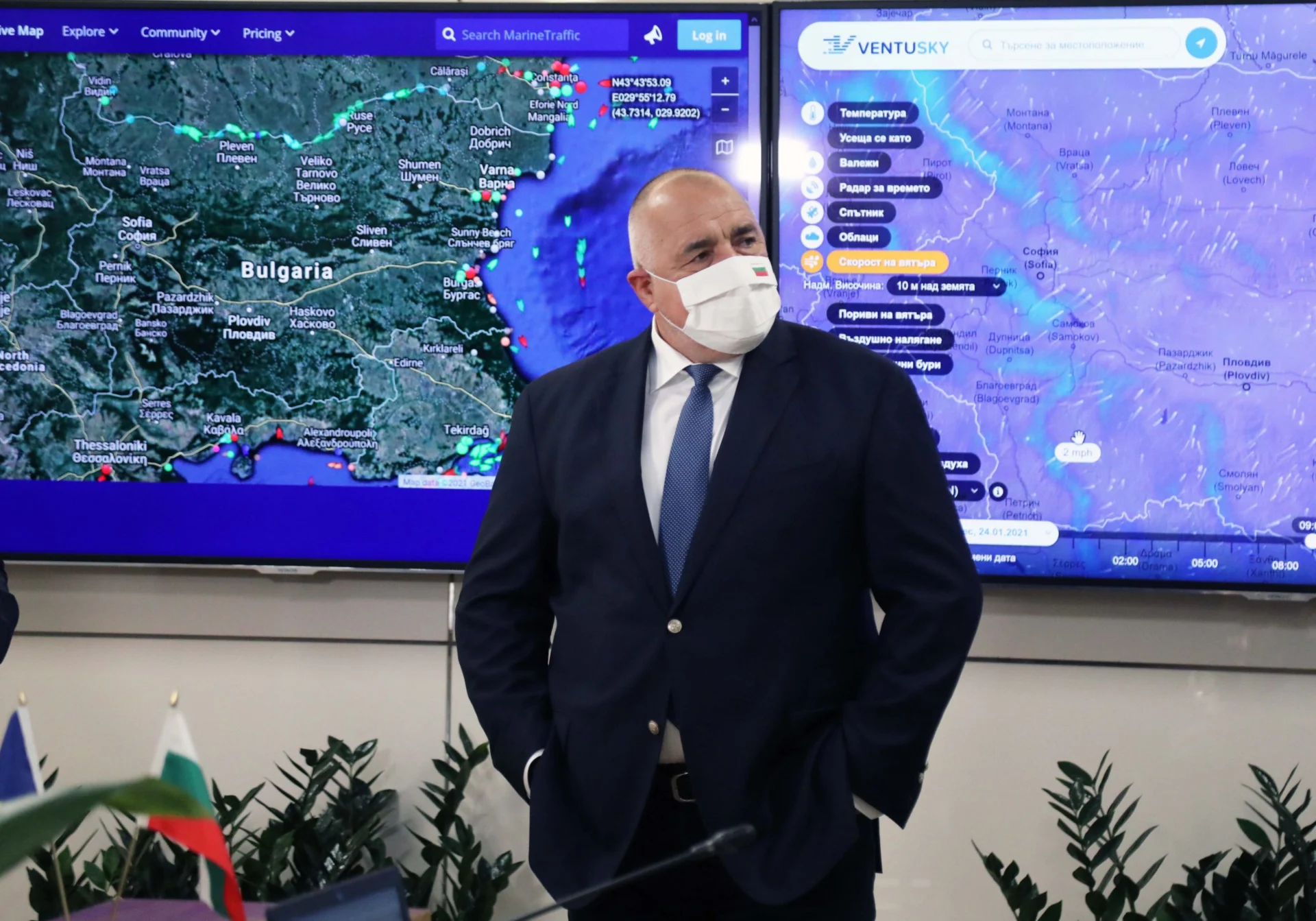 Борисов в Националния координационен център в МОСВ