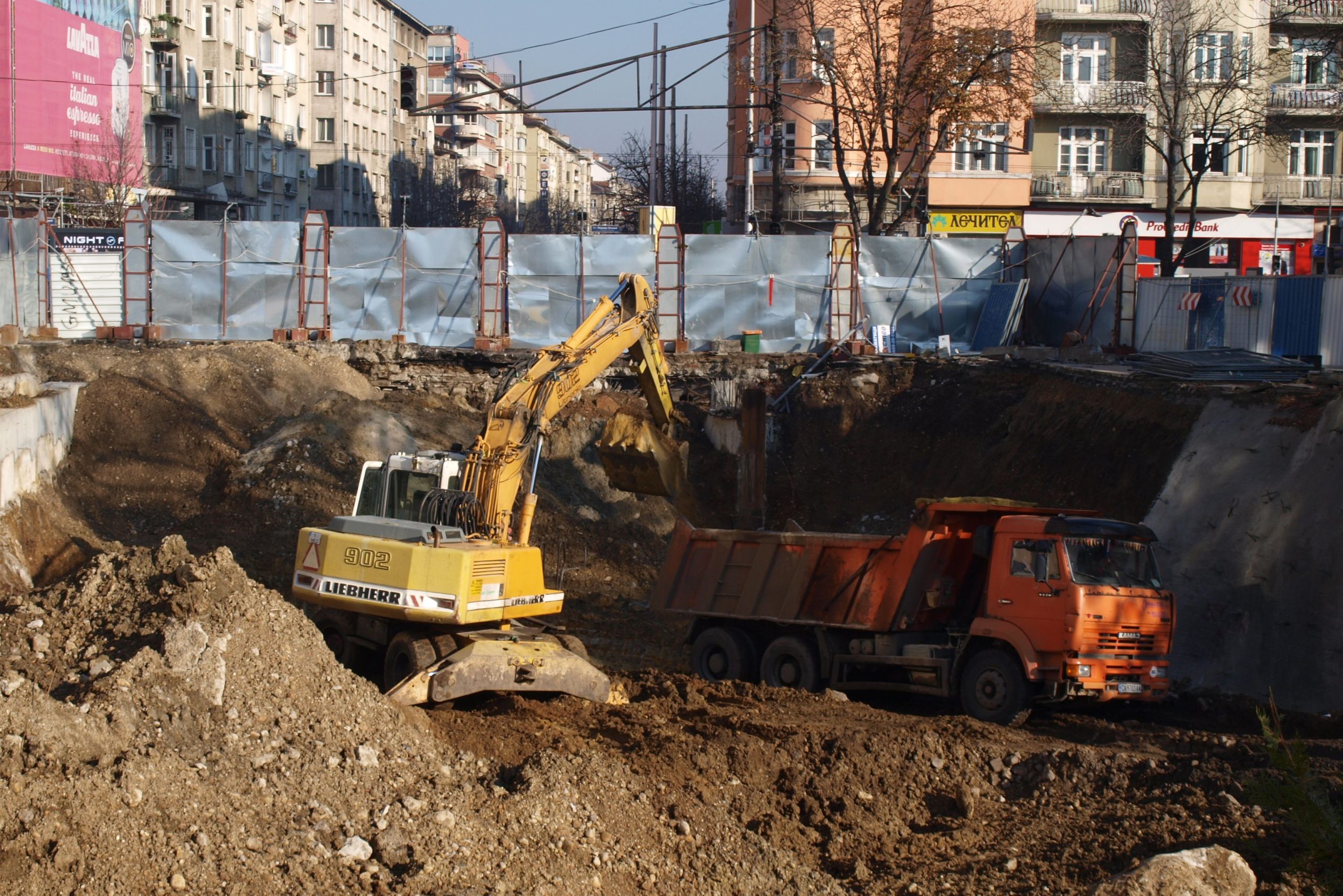 Строителство на метрото в София