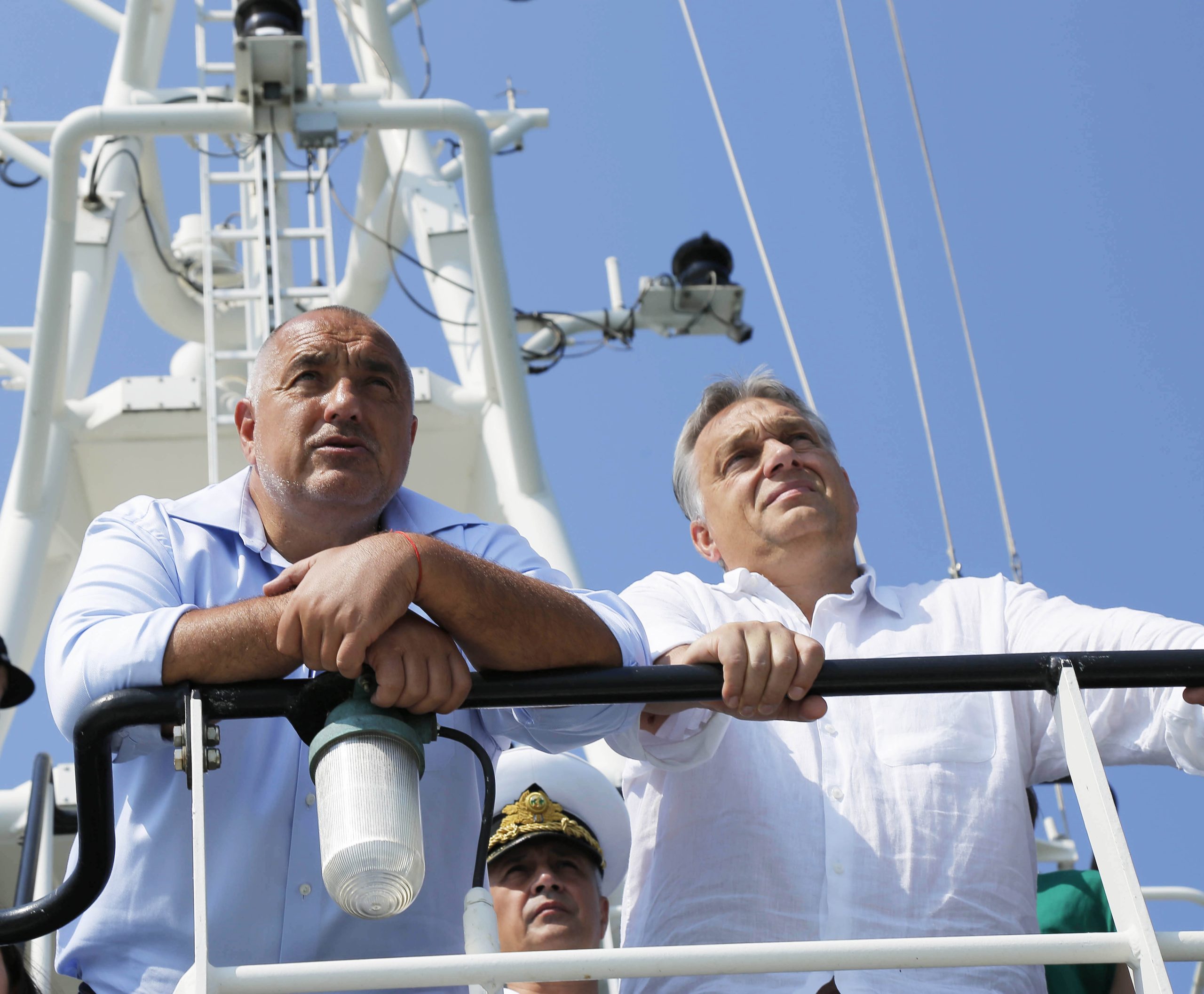 инспекция на морската граница от премиерите Бойко Борисов и Виктор Орбан.