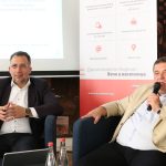 Пресконференция ПОД Бъдеще Георги Димитров предс. на СД Андррей Шотов изп. дир. ПОД Бъдеще
