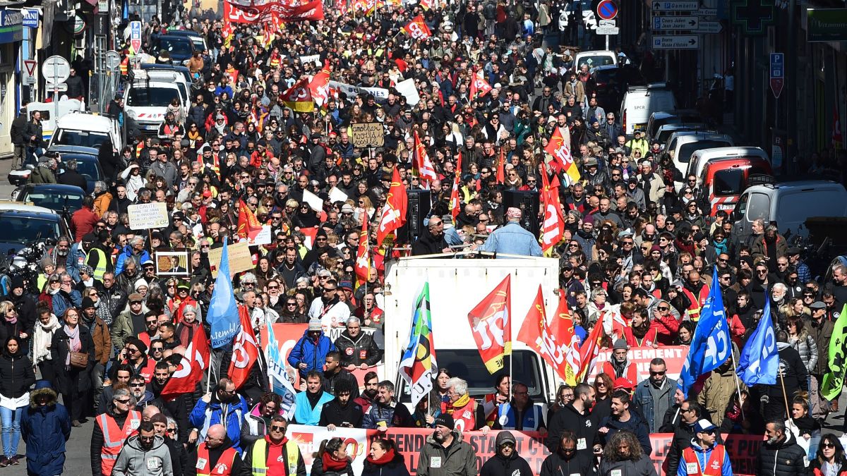 стачка франция