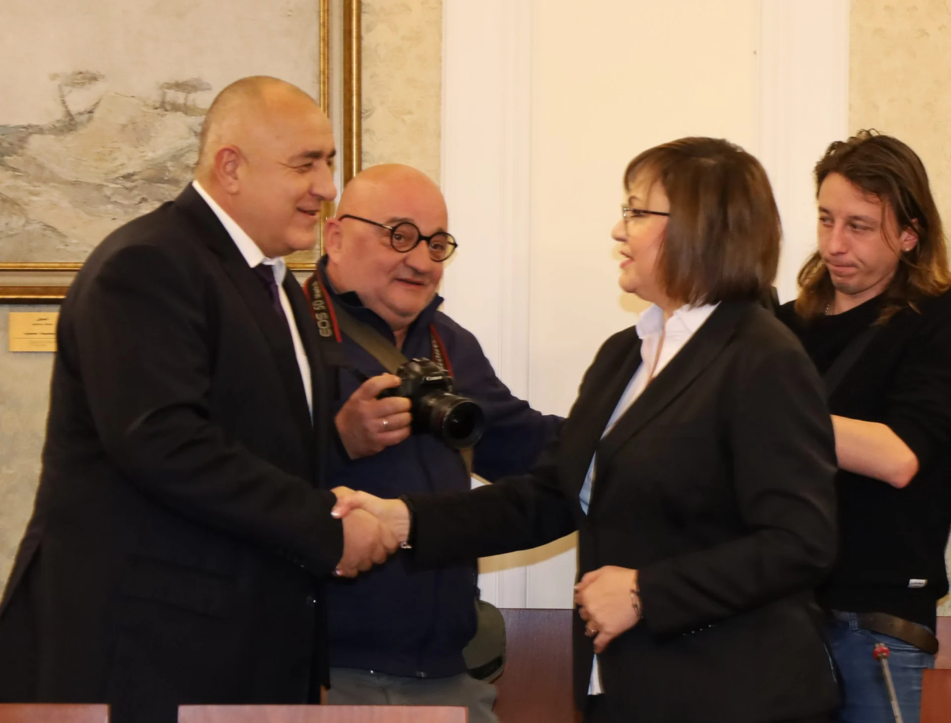 Парламент лидерска среща Бойко Борисов Корнелия Нинова