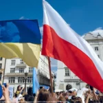 Флаговете на Полша и Украйна