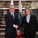 Наталия Киселова разговаря с полския президент Анджей Дуда