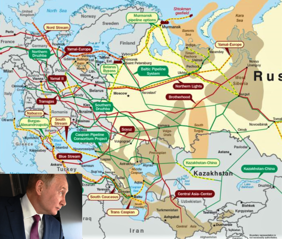 Природен газ - главоблъсканици - Путин