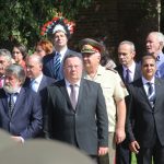 Официална церемония по издигане знамето на град София и тържествен водосвет. На церемонията присъства председателят на Народното събрание Цецка Цачева и кметът на София Йорданка Фандъкова