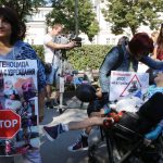 Протест на родители на деца с увреждания и Сдружение на лекарите от ТЕЛК-София.