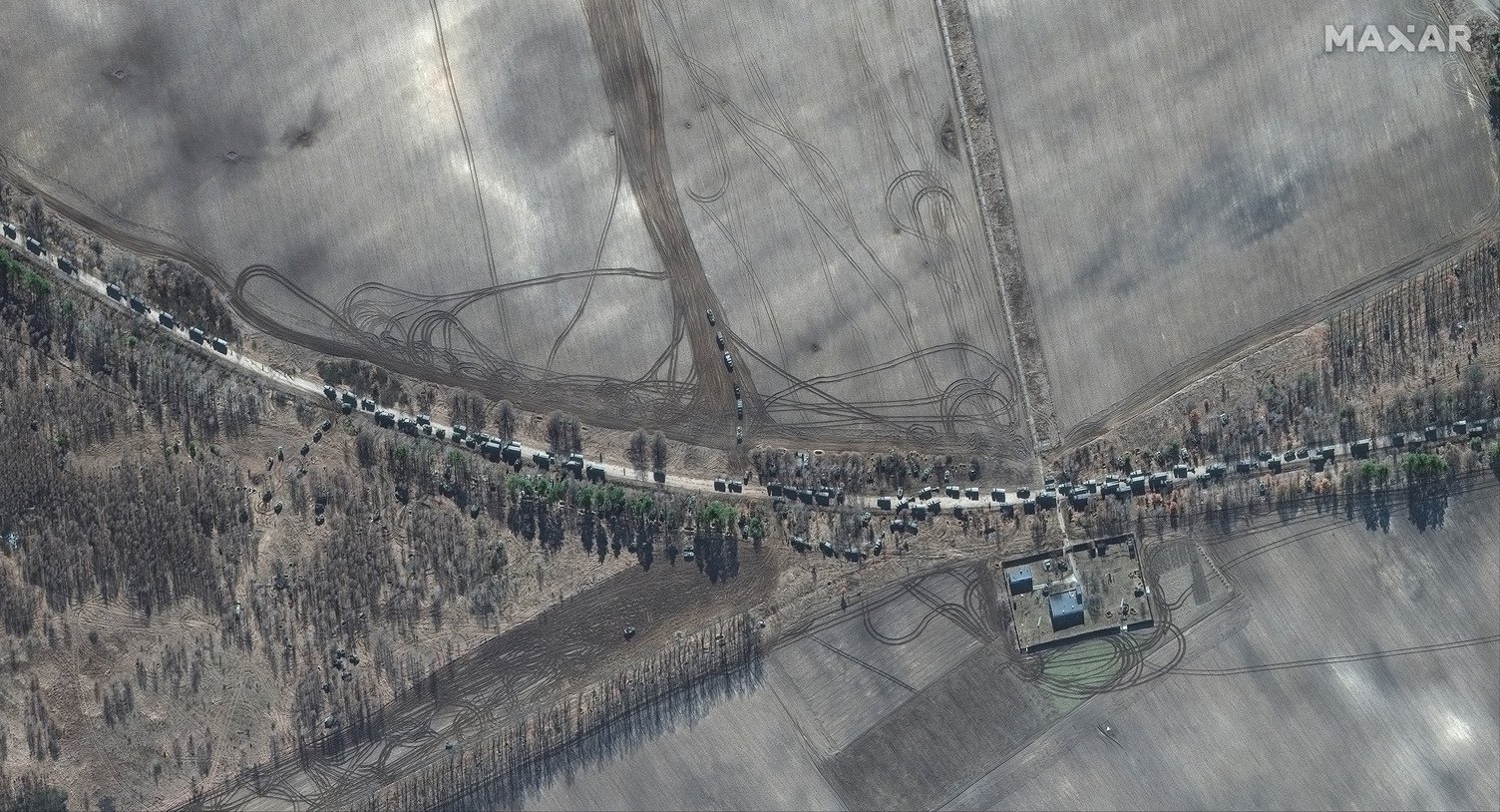 руски военен конвой русия