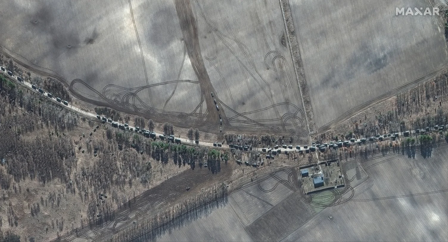 руски военен конвой русия
