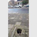 дупка тротоар