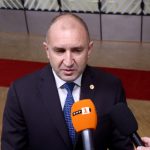 Президентът Румен Радев говори пред пресата в началото на срещата на върха на ЕС в Брюксел