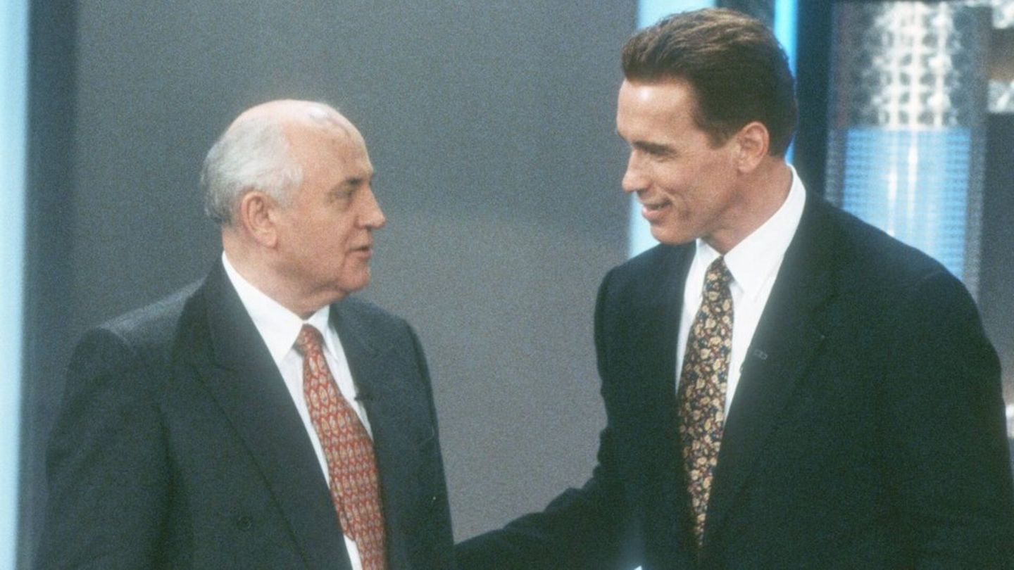 Михаил Горбачов Арнолд Шварценегер 1996
