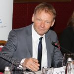 гранд х-л София Пресконференция нна ЕИБ Вазил  Худак вицепрезидент на ЕИБ...