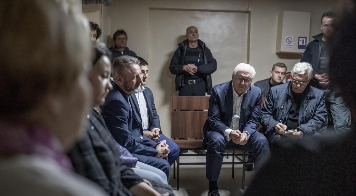 Щайнмайер бомбоубежище Украйна (Дойче веле)