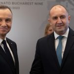 Реално и разумно е да се отделят 3% от БВП за отбрана, заяви полският президент след среща с Радев