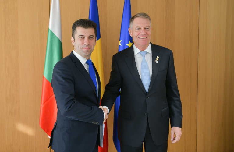 Премиерът Кирил Ретков и президентът на Румъния Клаус Йоханис
