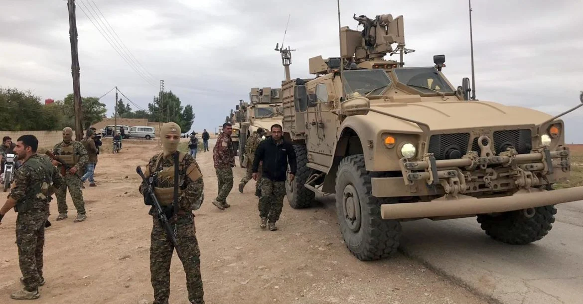 американци американски сили военни патрул сирия