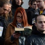 Протест на преподаватели и студенти срещу правителството на Пламен Орешарски