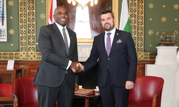 Георг Георгиев проведе работна среща с британския външен министър Дейвид Лами