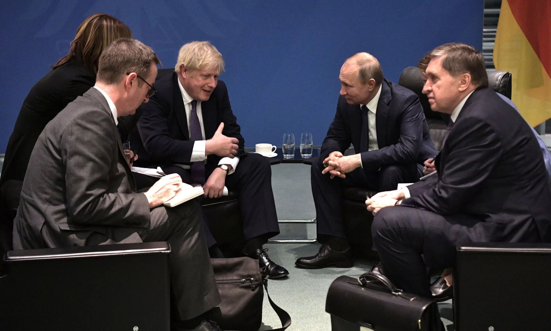 Борис Джонсън Владимир Путин