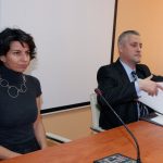 Пресконференция за представяне на напредъка по проекта за създаване на първия Научно-технологичен парк в България. Божидар Лукарски - министър на икономиката Елица Панайотова -  изпълнителен директор на „София Тех Парк“