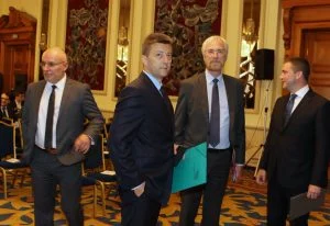 х-л Балкан 25 години АББ Асоциация на българските банки.... Питър Прат Петър Андронов Владислав Горанов Димитър Радев