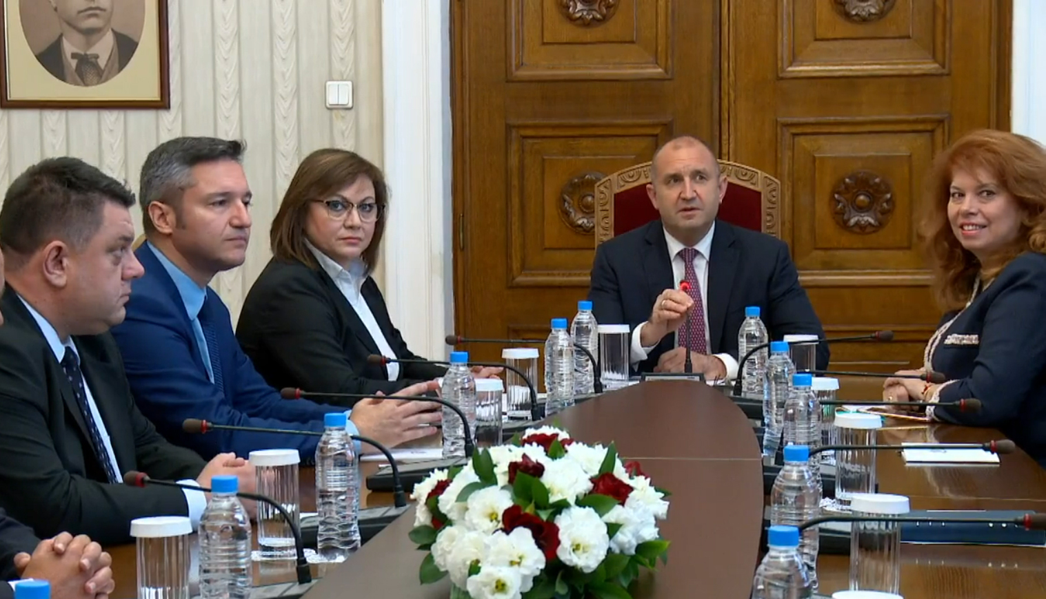 Президентство консултации за правителство БСП Корнелия Нинова Румен Радев