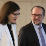 Външните министри на България Теодора Генчовска и на Австрия Александър Шаленберг