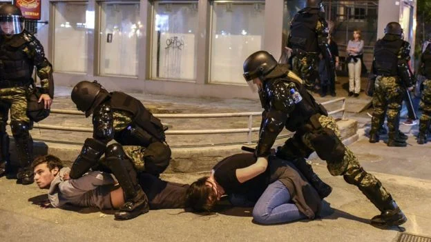 македония протест