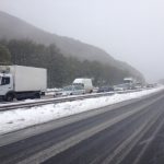 Заради снегонавявания затвориха магистрала „Тракия“ между Бургас и Зимница