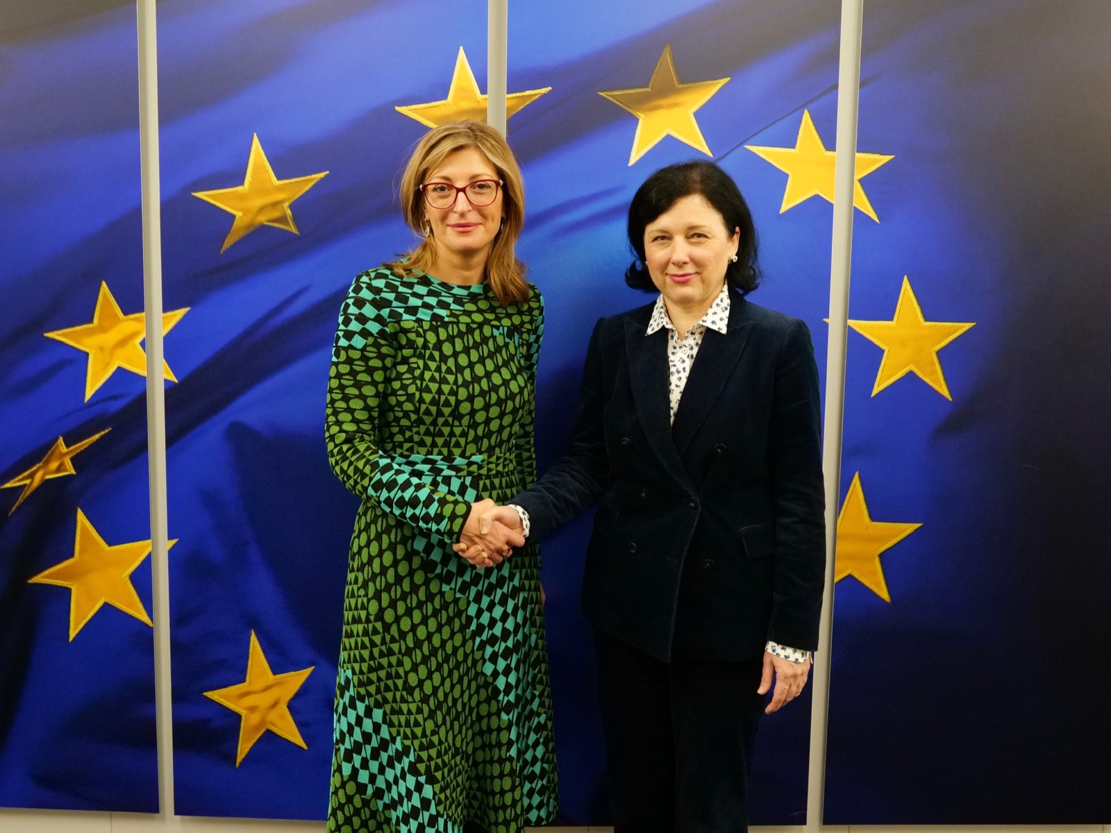 Екатерина Захариева и Вера Йоурова
