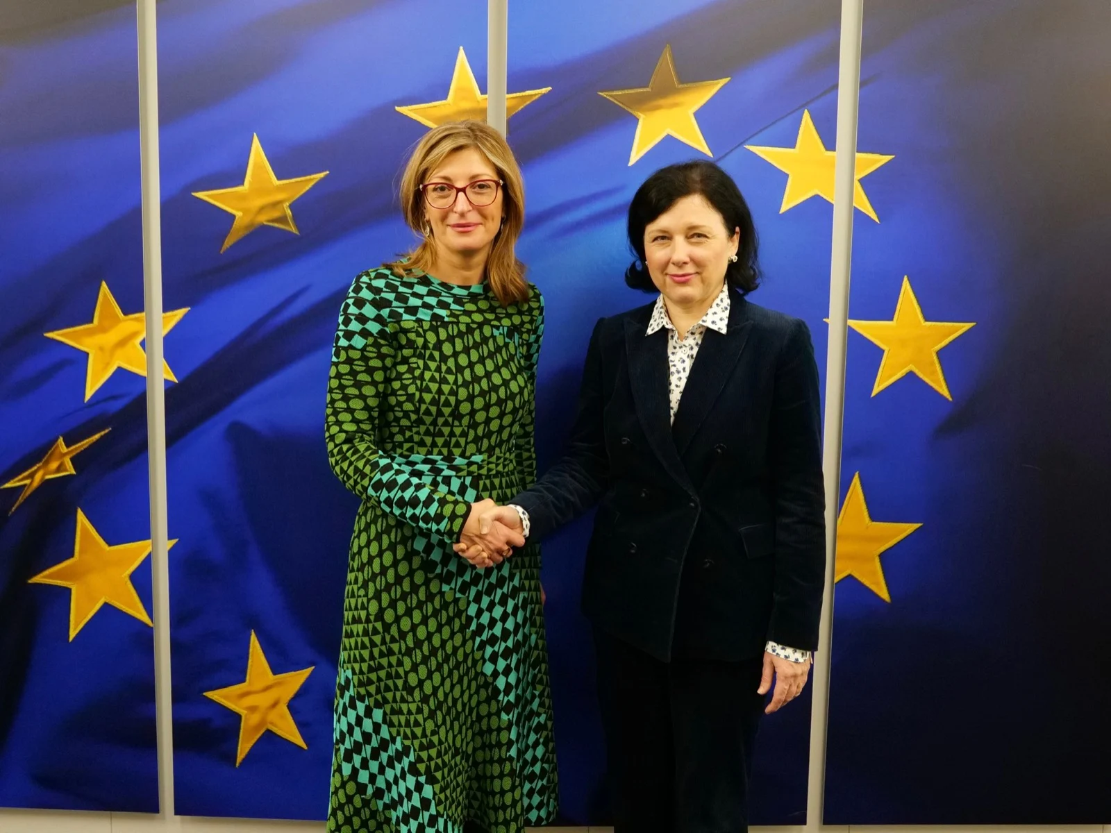 Екатерина Захариева и Вера Йоурова