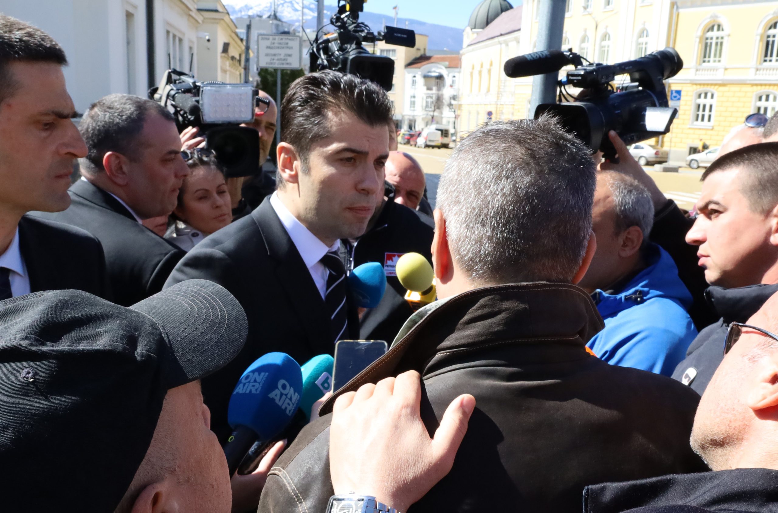 Протест на превозвачите Кирил Петков