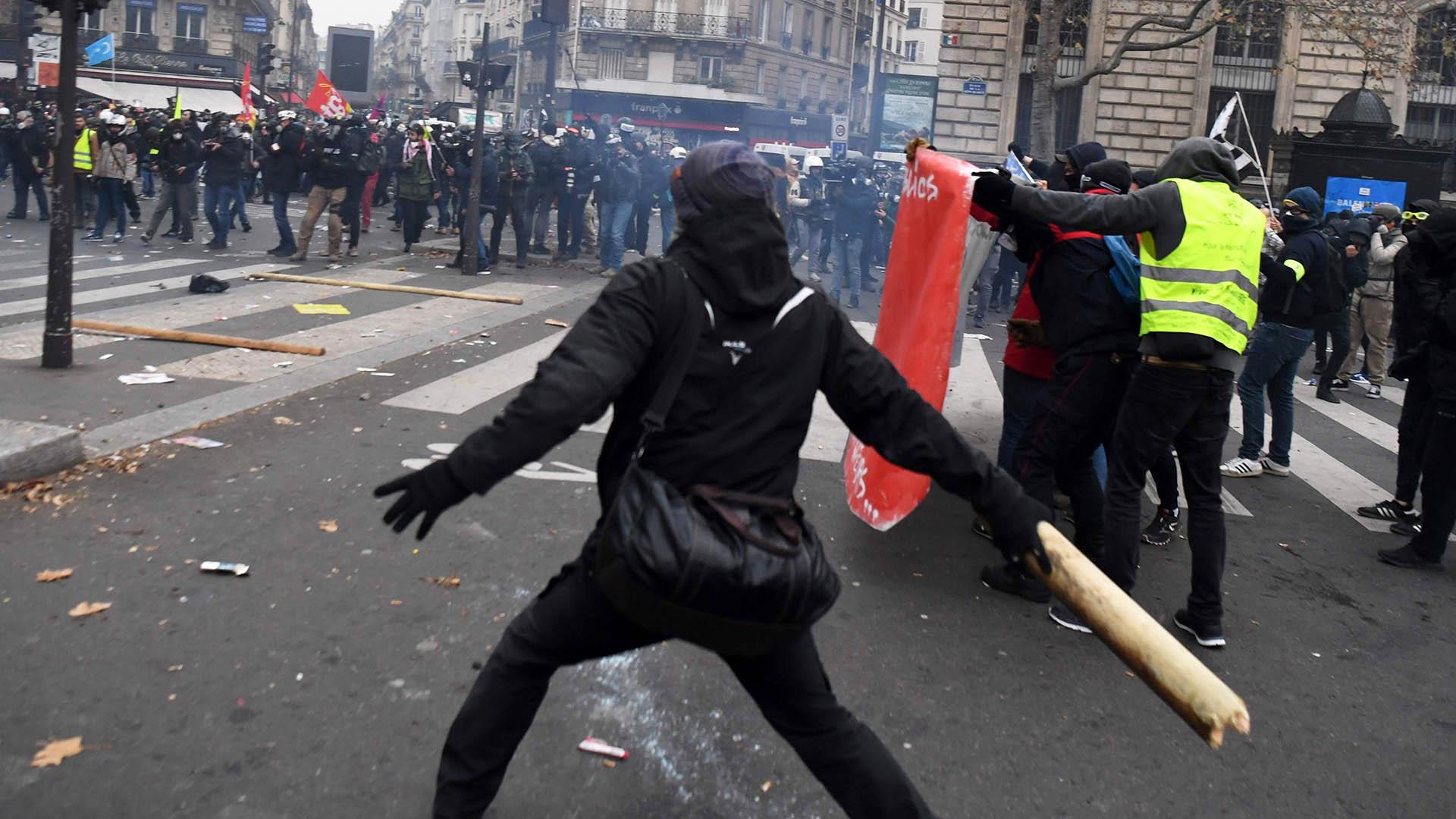 протест франция