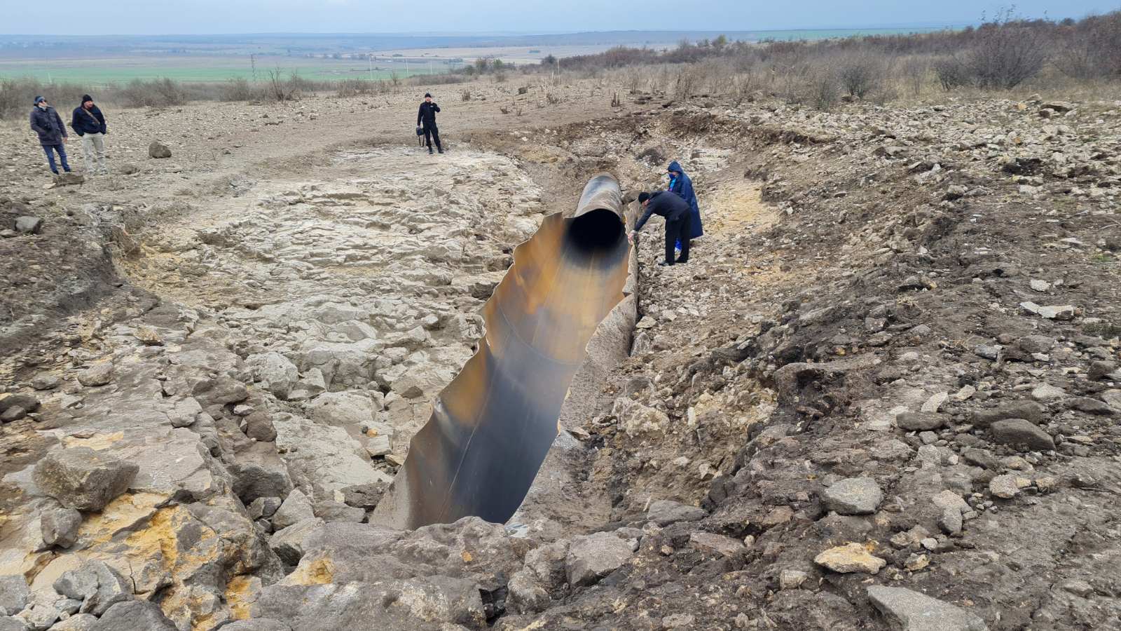 пробит газопровод