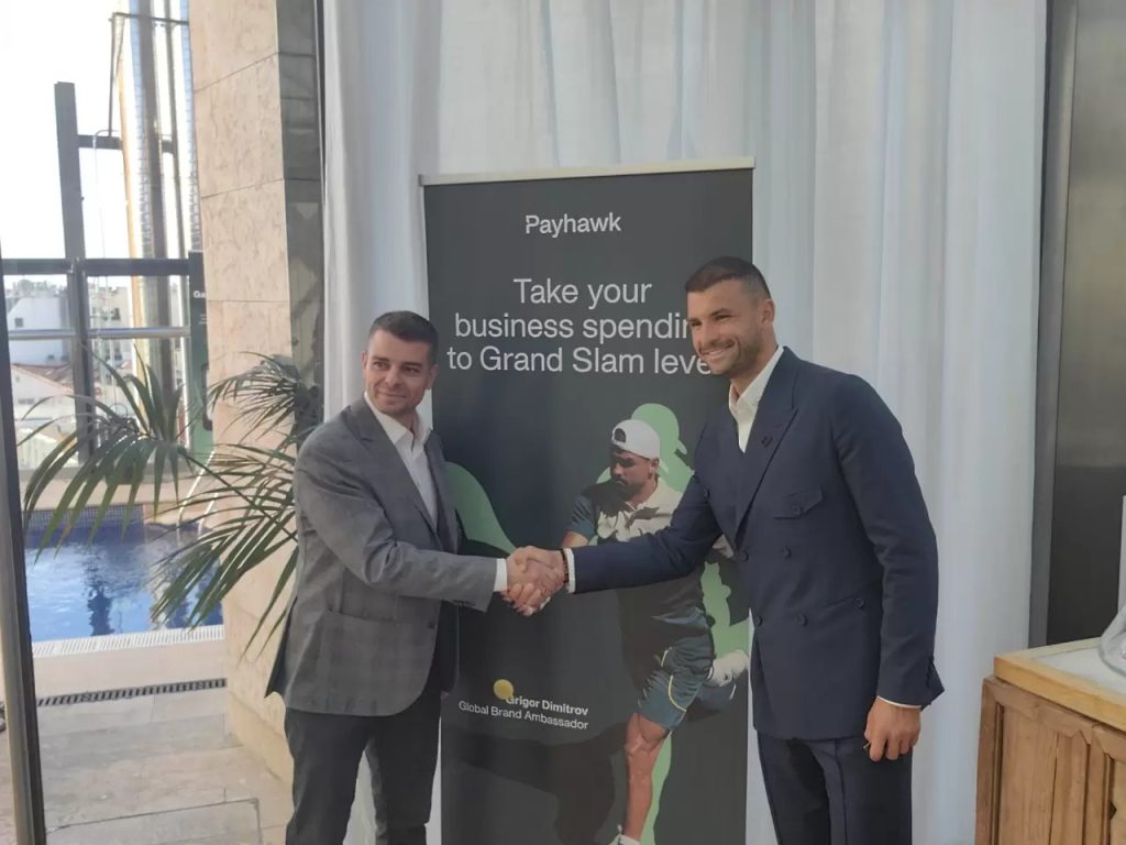 Григор Димитров става първият глобален посланик на Payhawk